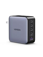 UGREEN Nexode 100W USB C Charger Block, 5-Port GaN Charger Type C Charger Fast Charging Laotop Charger Compatible with MacBook Pro/Air, iPhone 16/15, Galaxy S24, iPad Air, Pixel 8, Steam Deck