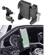 Motorcycle Phone Mount Compatible with Honda Goldwing GL1800, Cell Phone GPS Navigation Holder with Black Perch Mount for Honda Goldwing GL1800 GL1500