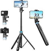 UBeesize 72" Phone Tripod - Tripod for iPhone & Selfie Stick with Phone Holder & Remote - Upgraded, Stable & Portable Stand for iPhone 16/15/14, Android, Cameras & Action Cams