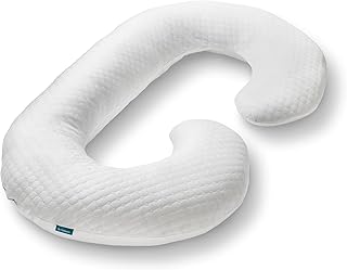 Dr. Talbot's Mom's Pregnancy Pillow - Stay Cool C-Shaped Pillow for Pregnant Women