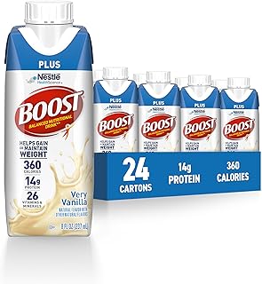 Boost Plus Vanilla Ready To Drink, 8 Fluid Ounce (Pack of 24)