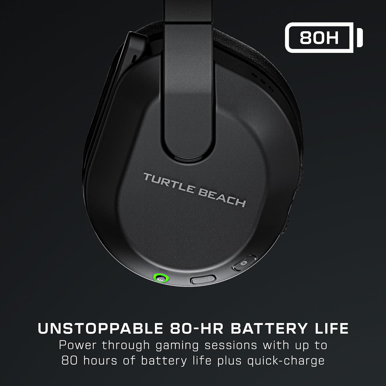 Turtle Beach Stealth 600 Gen 3 Wireless Multiplatform Amplified Gaming Headset for PC, PS5, PS4, Mobile – Bluetooth, 80-Hr Battery, AI Noise-Cancelling Flip-to-Mute Mic, Waves 3D Audio – Black-2