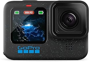 GoPro HERO12 Black - Waterproof Action Camera with 5.3K60 Ultra HD Video, 27MP Photos, HDR, 1/1.9" Image Sensor, Live Streaming, Webcam, Stabilization