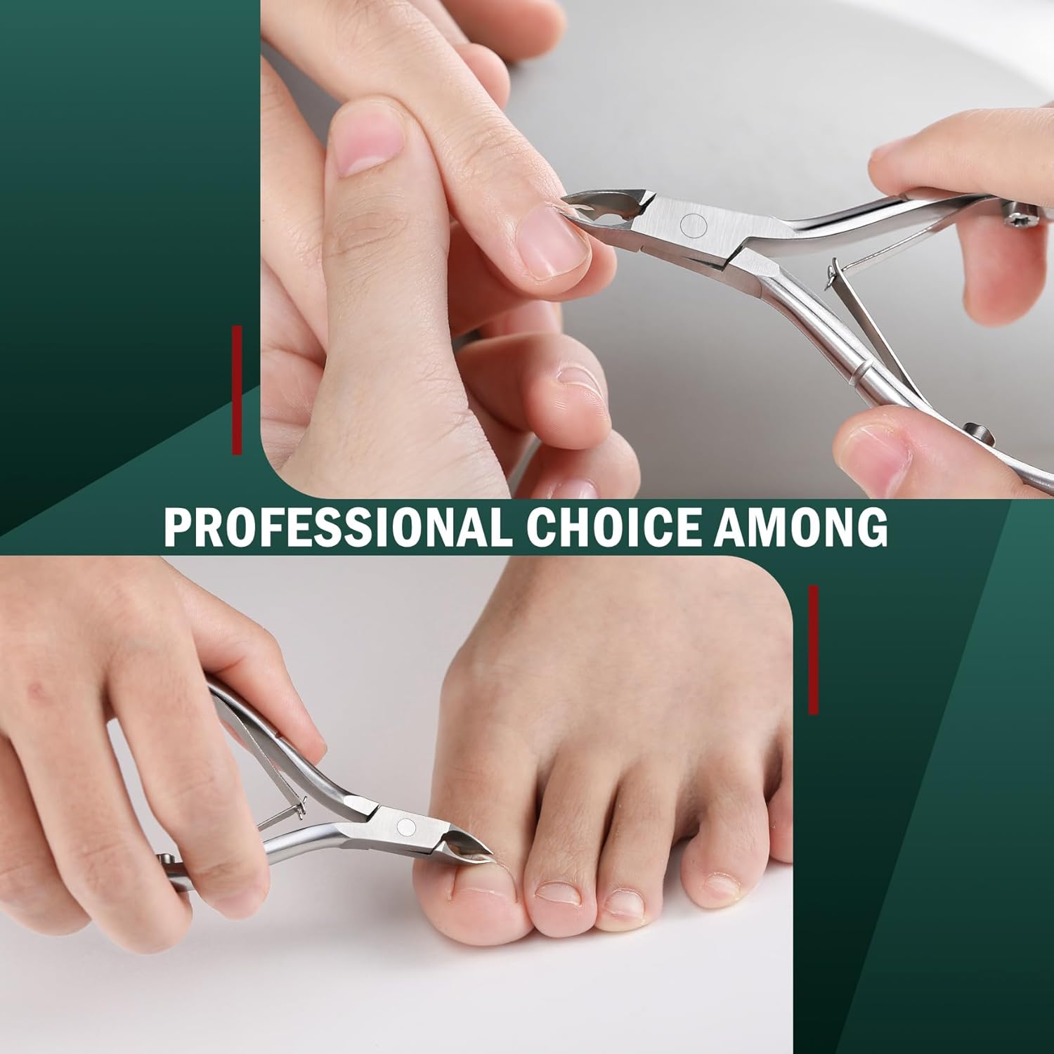 FVION 5mm Jaw Precision Cuticle Cutters - Professional Cuticle Trimmers, Sharp Cuticle Clipper Dead Skin Remover-1