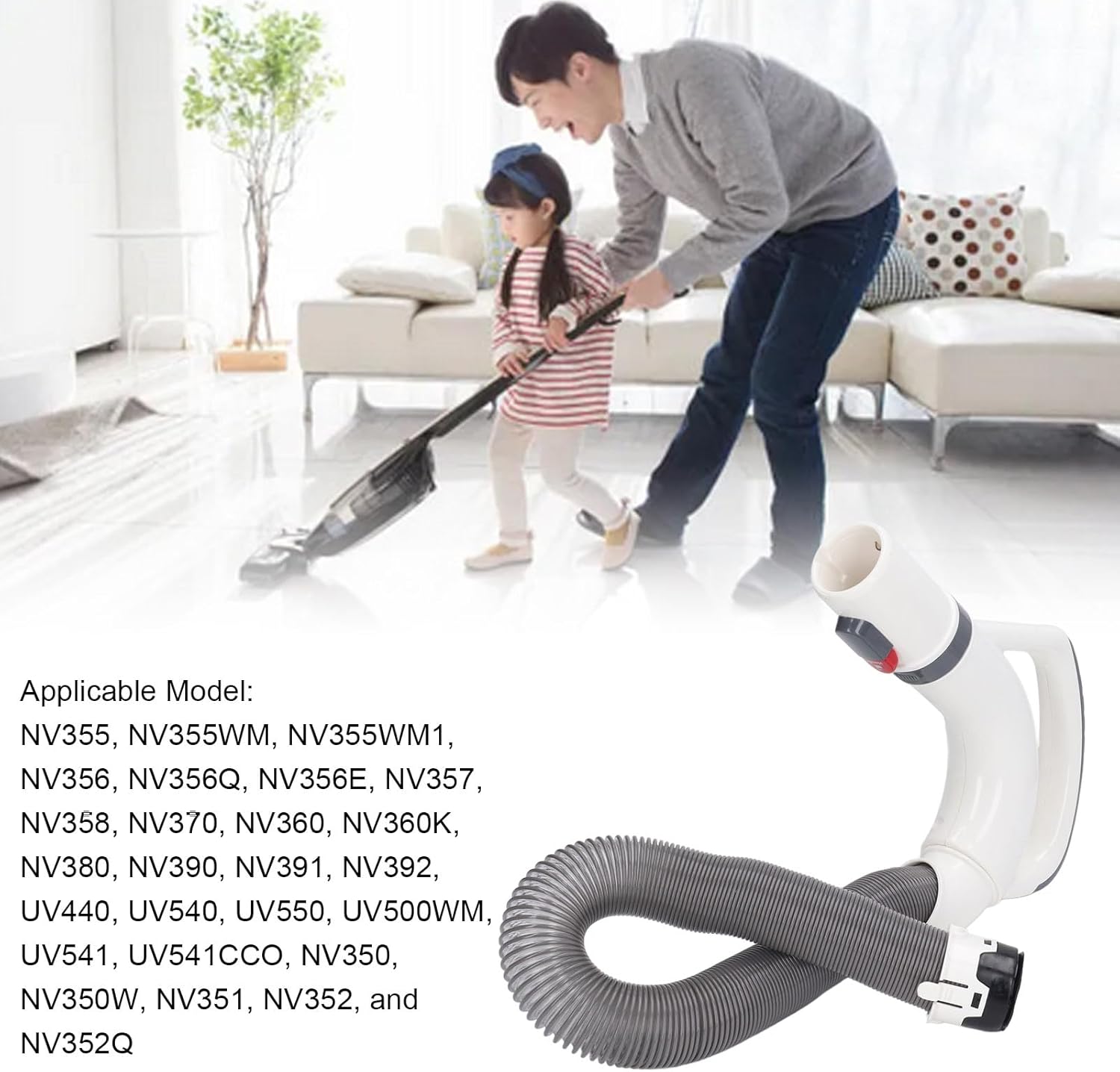 Durable Replacement Vacuum Hose Handle Cleaner for Shark 153 FFJ Rotator Lift Away NV355, NV356, NV357, NV352, NV351, NV350, NV352Q, UV440, UV540, UV550, UV500WM, NV360, NV360K,-4