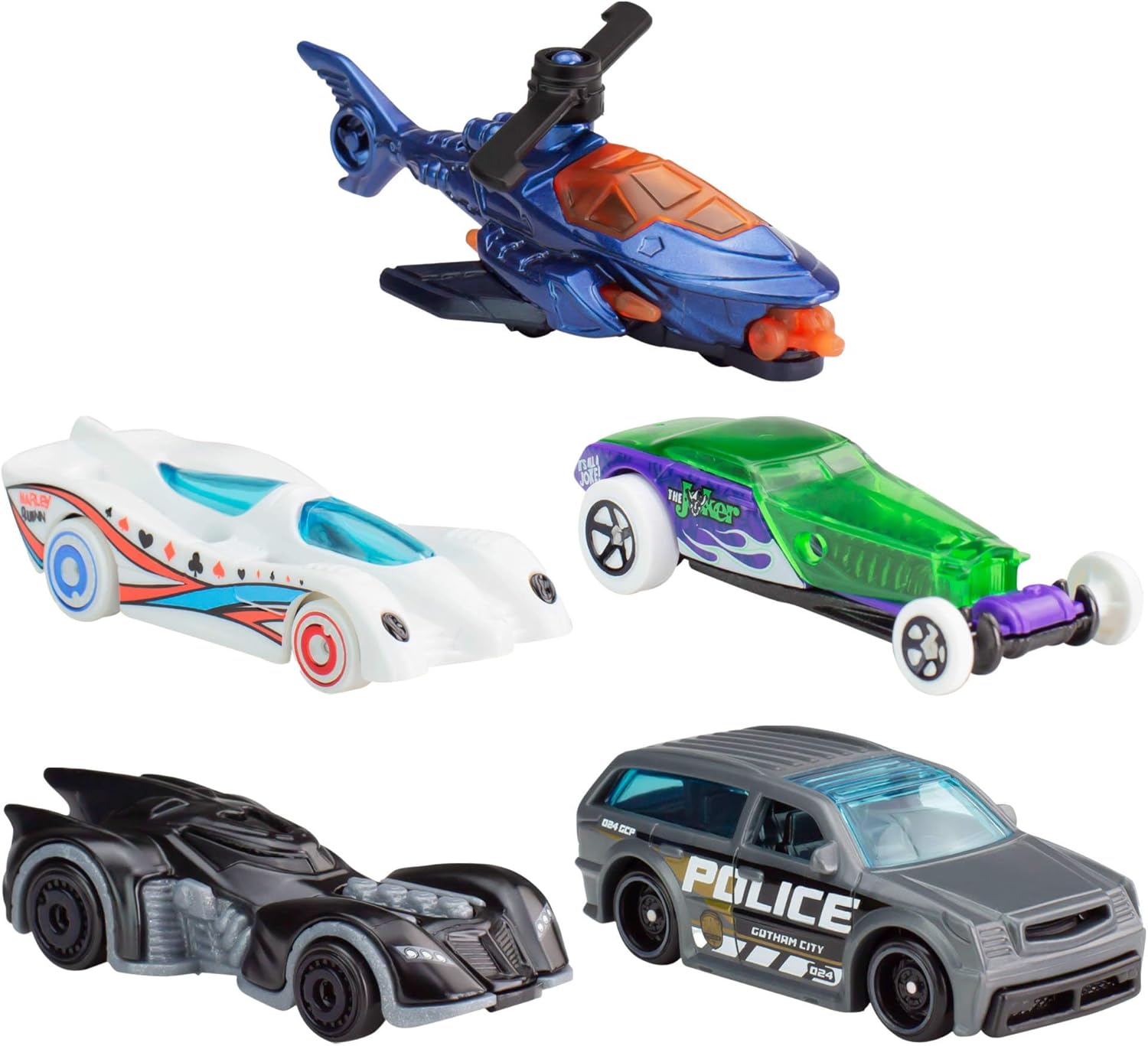 Hot Wheels 1:64 Scale Toy Cars Batman 5-Pack, Set of 5 Vehicles from & Inspired by The DC Super Hero Franchise, Includes Batmobile-6