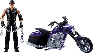 Mattel WWE Wrekkin' Slamcycle Vehicle & Action Figure Playset with Toy Motorcycle & Undertaker 6-inch Collectible, Launching Action & Breakaway Parts