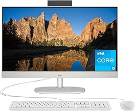 HP 23.8 inch All-in-One Desktop PC, FHD Display, Intel Core i3-N300, 8 GB RAM, 512 GB SSD, Intel UHD Graphics, Windows 11 Home, 24-cr0042 (2023)