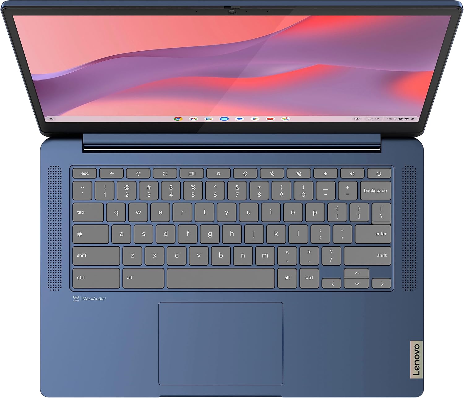 Lenovo Newest Flagship Chromebook, 14'' FHD Touchscreen Slim Thin Light Laptop Computer, 8-Core MediaTek Kompanio 520 Processor, 4GB RAM, 64GB eMMC, WiFi 6,Chrome OS+HubxcelAccesory, Abyss Blue-4