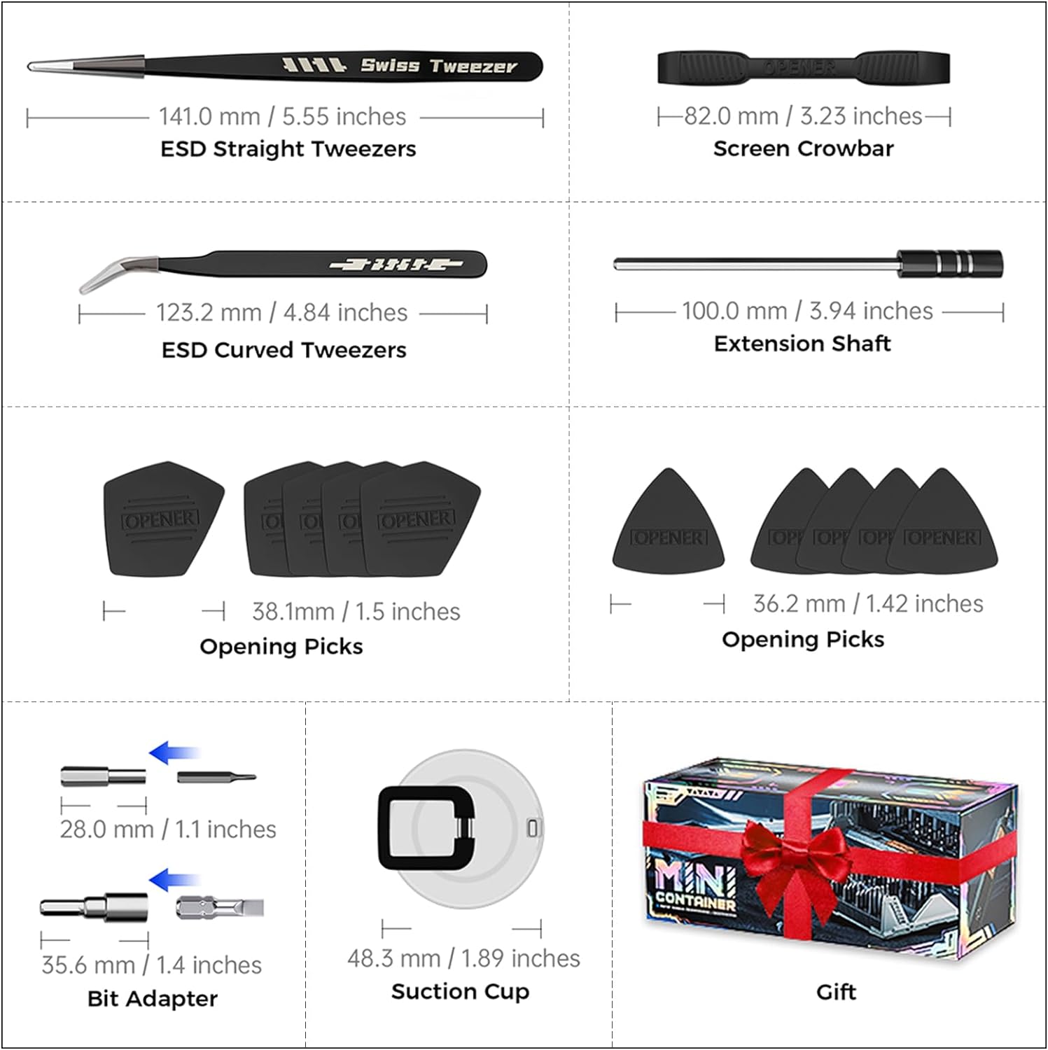 JAKEMY 180 in 1 Precision Screwdriver Set, Computer Screwdriver Kit, Professional Magnetic Repair Tool Kit with Home Drill Bits for Most Laptop, Phone, Xbox, MacBook, Game Console, Modding, DIY-4