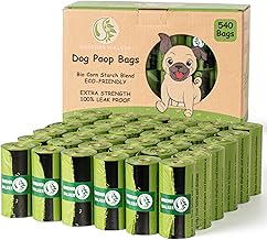 GREENER WALKER 540 Poop Bags for Dog, Extra Thick Strong 100% Leak Proof Pet Waste Bags - Lavender Scented