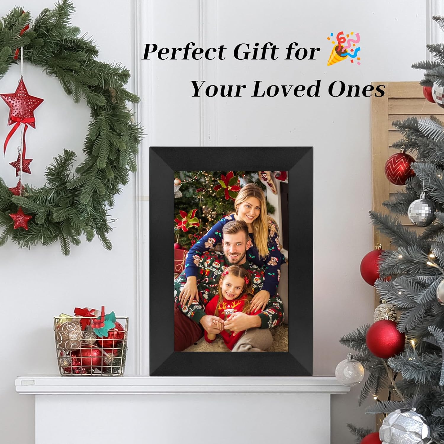 Anna Bella Digital Picture Frame 8 Inch WiFi Digital Photo Frame IPS HD Touch Screen, Smart Cloud Photo Frame with [Upgrade 32GB Storage] Share Photos and Videos Via AiMOR App Anytime Anywhere-4