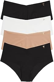 Victoria's Secret Women's No Show Cheeky Underwear, Minimal Coverage Panties for Women, Multi Pack (XS-XXL)