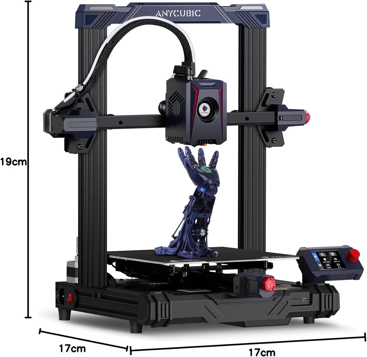 Anycubic Kobra 2 Neo 3D Printer, Upgraded 250mm/s Faster Printing Speed with New Integrated Extruder Details Even Better, LeviQ 2.0 Auto-Leveling Smart Z-Offset Ideal for Beginners 8.7"x8.7"x9.84"-9