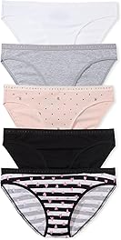 Victoria's Secret Women's Cotton Bikini Underwear, Moderate Coverage Panties for Women, Multi Pack (XS-XXL)