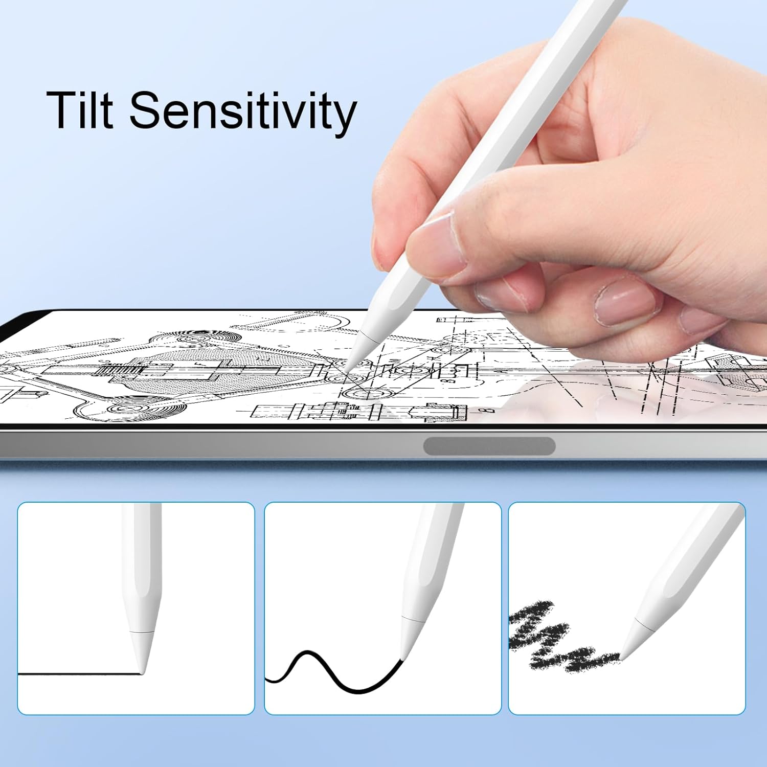 6 Pack Replacement Tips, Sensitive and Durable, Only Compatible with Digiroot 13 mins Fast Charging Stylus-4