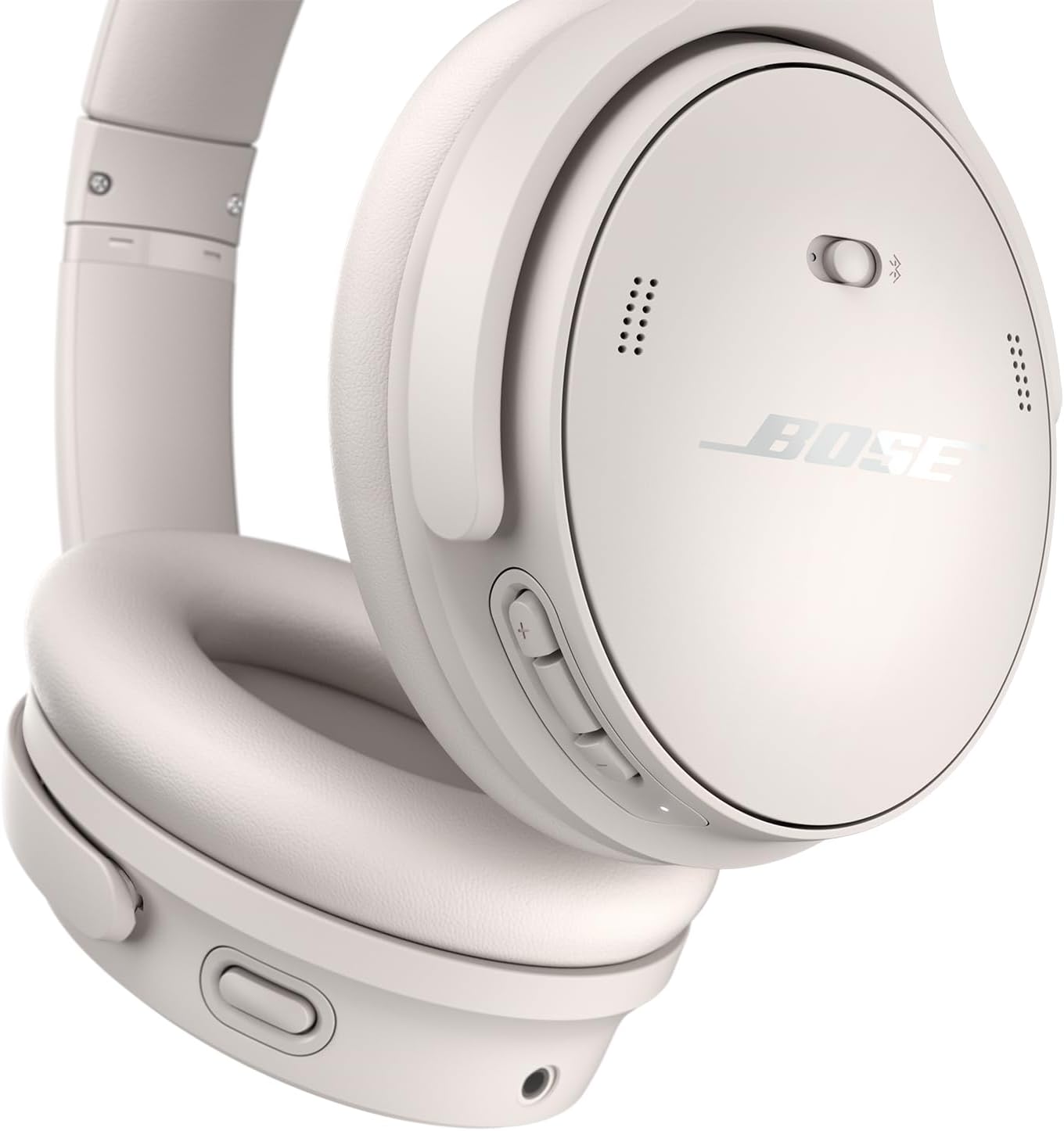 Bose QuietComfort Bluetooth Headphones, Wireless Headphones, Over Ear Noise Cancelling Headphones with Mic, Up To 24 Hours of Battery Life, White Smoke-4