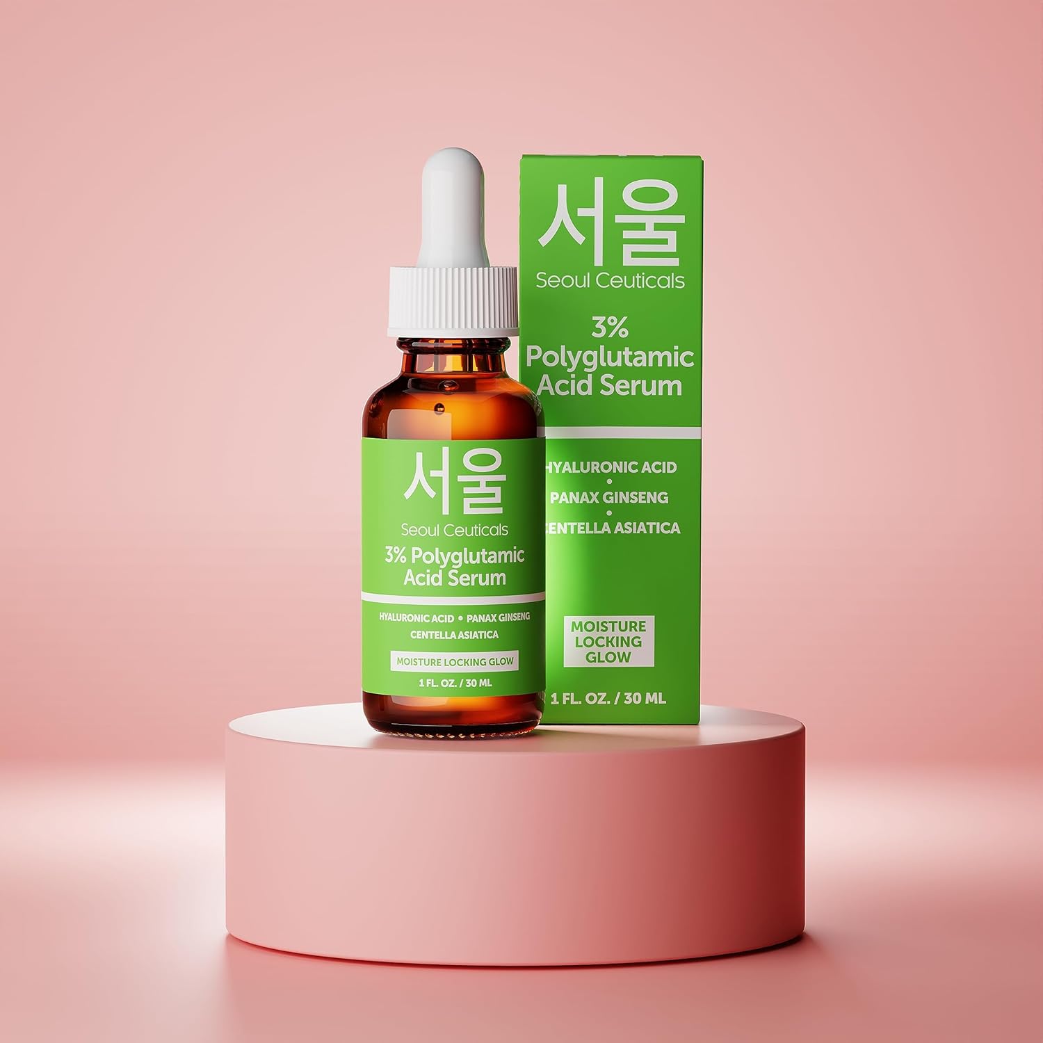 SeoulCeuticals Organic Polyglutamic Acid Serum - Korean Skin Care + Hyaluronic Acid + Centella Asiatica - K Beauty Anti Aging - Healthy Glowing Skin 1oz-8