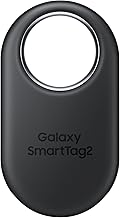 SAMSUNG Galaxy SmartTag2, Bluetooth Tracker, Smart Tag GPS Locator Tracking Device, Item Finder for Keys, Wallet, Luggage, Pets, Use w/ Phones and Tablets Android 11 or Later, 2023, 1 Pack, Black