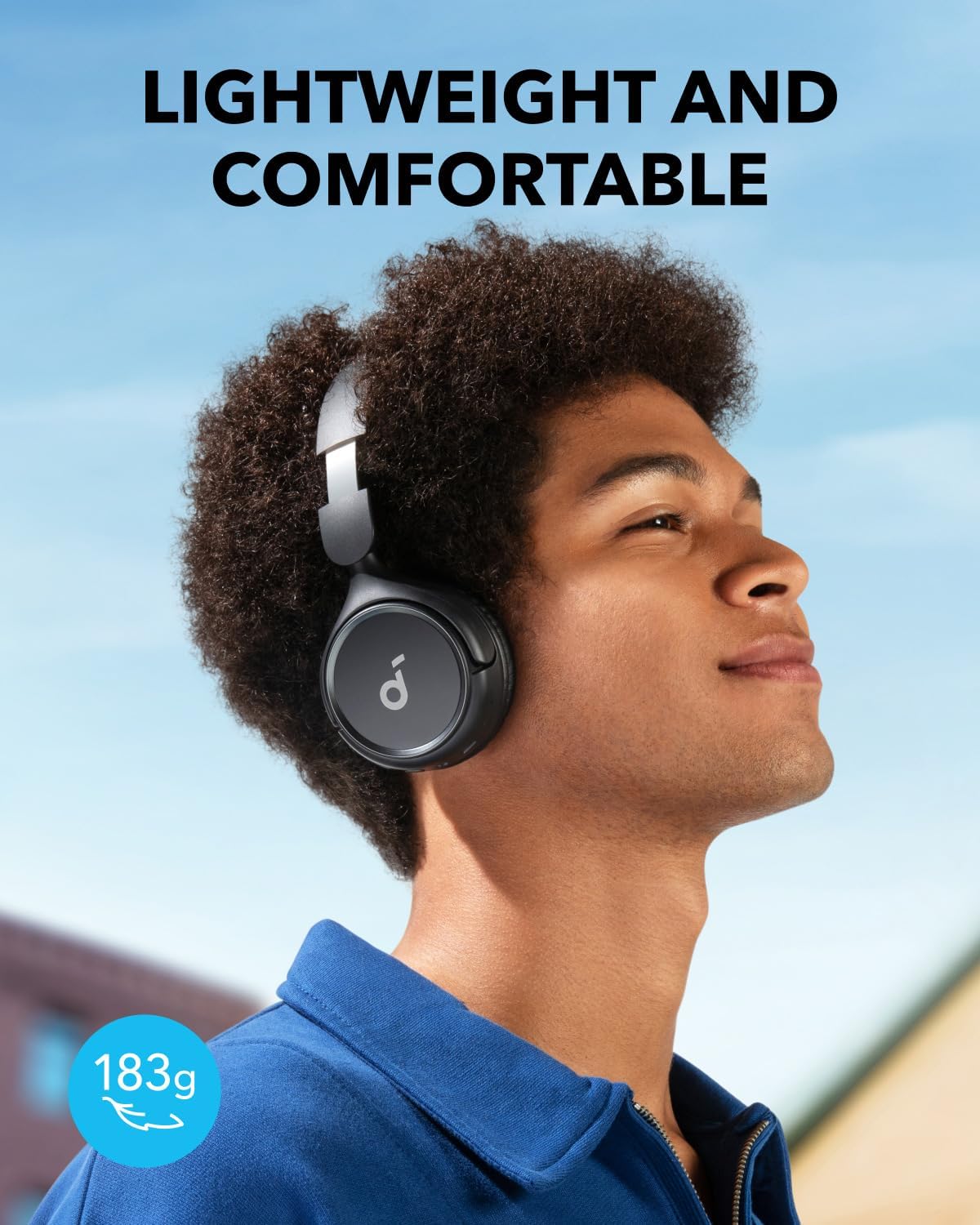 Soundcore H30i Wireless On-Ear Headphones, Foldable Design, Pure Bass, 70H Playtime, Bluetooth 5.3, Lightweight and Comfortable, App Connectivity, Multipoint Connection (Black)-3