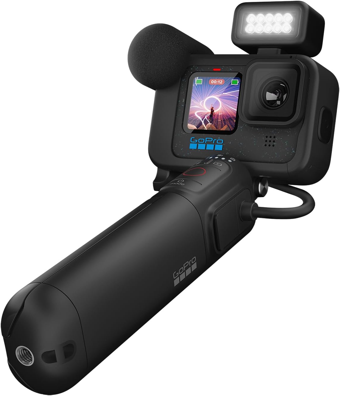 GoPro HERO12 Black Creator Edition - Includes HERO12 Black , Volta (Battery Grip, Tripod, Remote), Media Mod, Light Mod, Enduro Battery, and Carrying Case-1