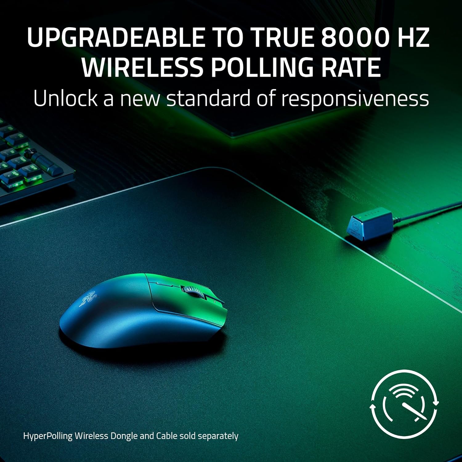 Razer Viper V3 HyperSpeed Wireless Esports Gaming Mouse: 82g Lightweight - Up to 280 Hr Battery - 30K DPI Optical Sensor - Gen-2 Mechanical Switches - 8 Programmable Controls - Classic Black-5