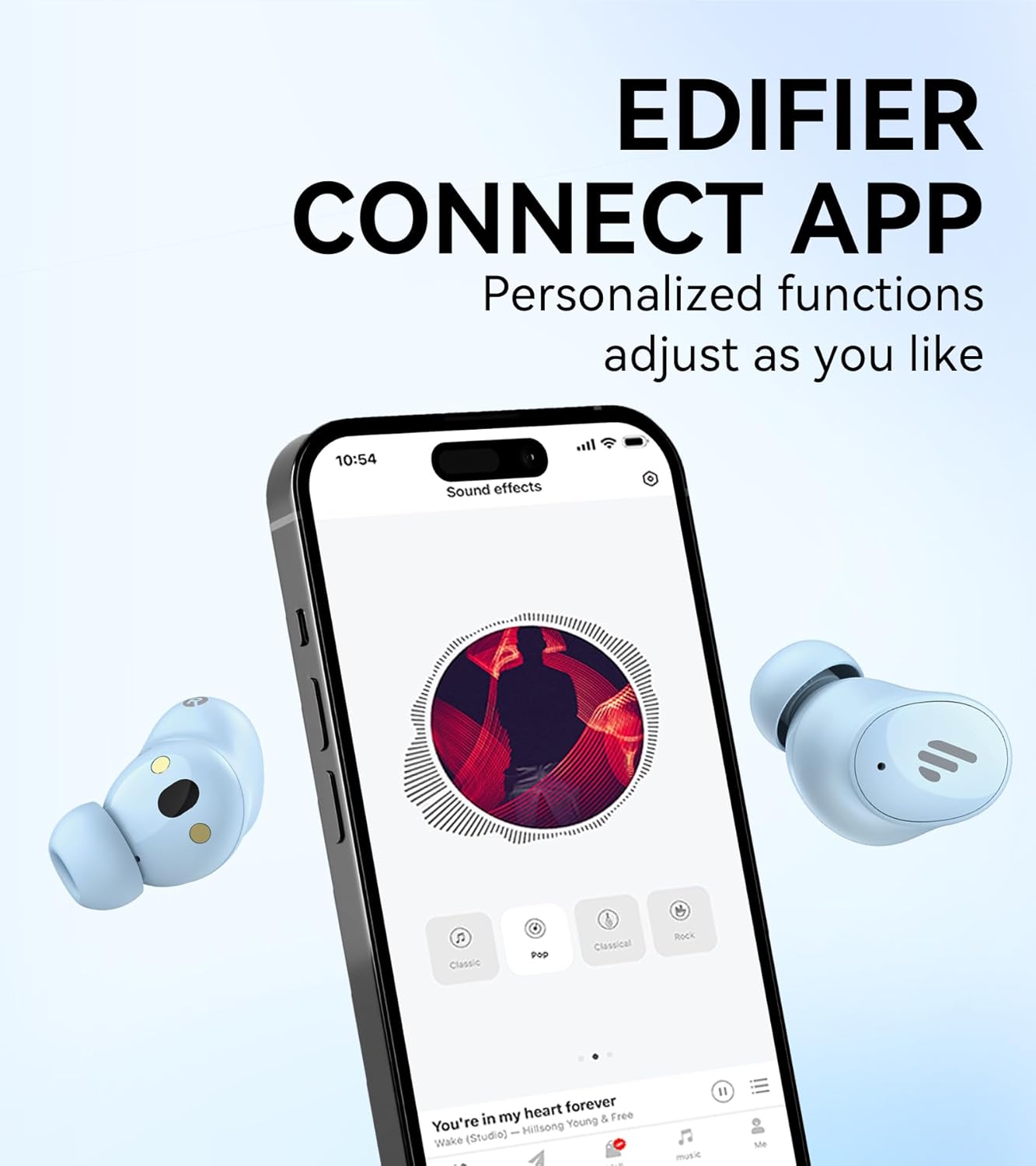 Edifier TWS1 Pro 2 Active Noise Cancellation Earbuds, 42dB Depth ANC, AI-Enhanced Calls with 4 Mics, in-Ear Detection, Fast Charging, Game Mode, Custom EQ, True Wireless Bluetooth 5.3 Earbuds - Blue-7