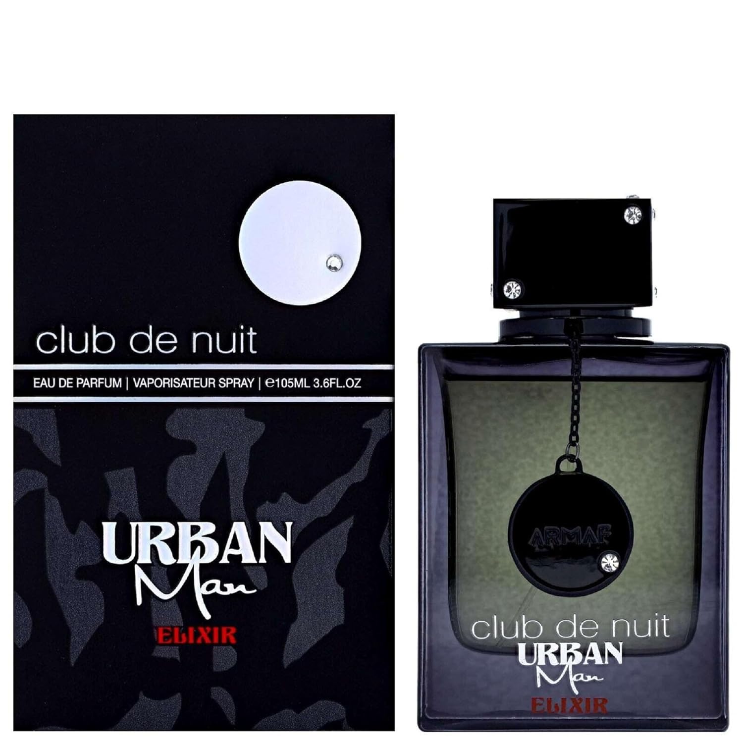 Armaf Club De Nuit Urban Man Elixir for Men Eau de Parfum Spray, 3.6 Ounce-1