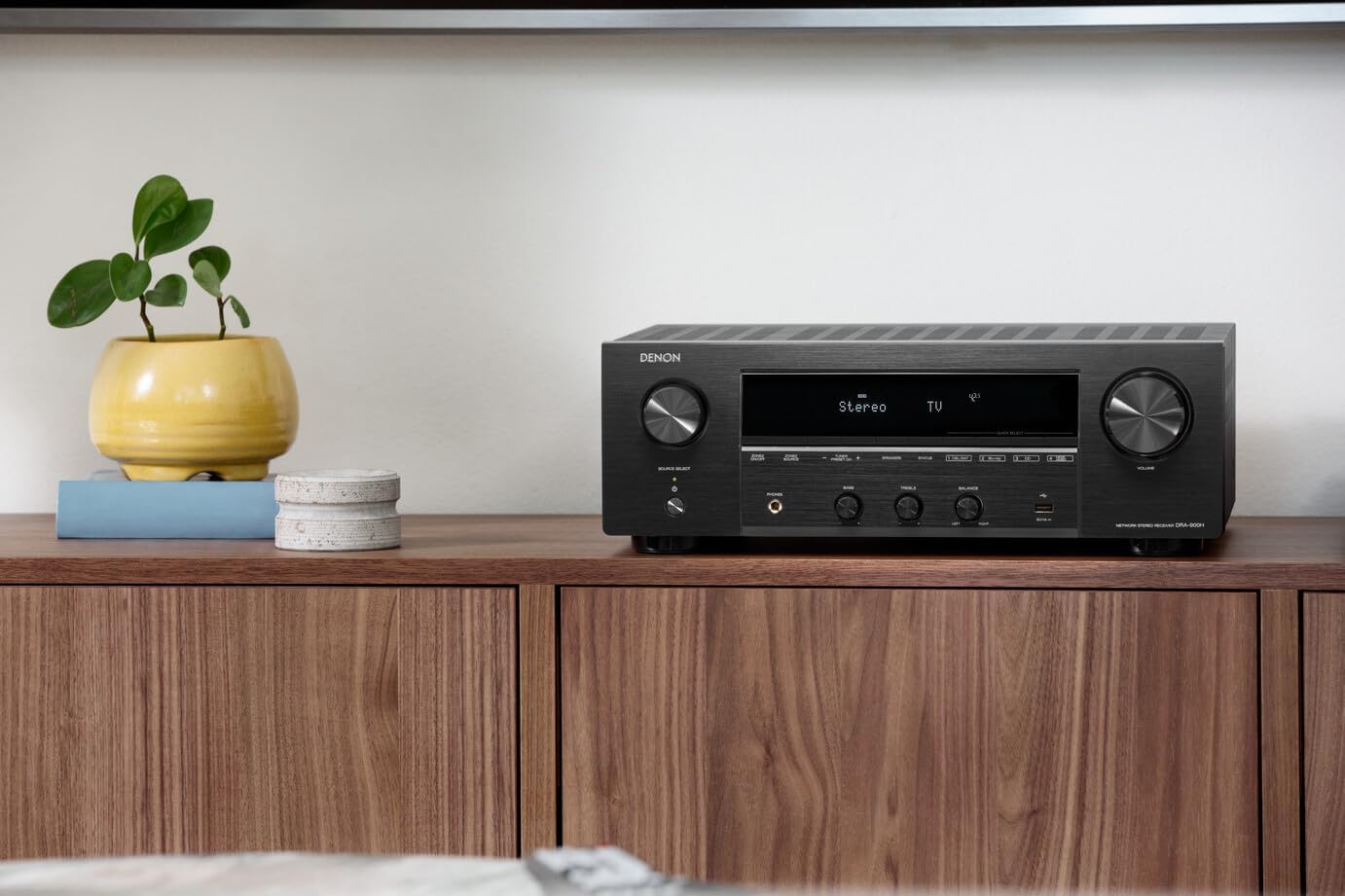 Denon Receiver DRA-900H - 2-Channel Stereo Network Receiver - 100W/Ch. Hi-Fi Amplification, Built-in HEOS, HDCP 2.3 Processing with ARC/eARC Support, Dolby Vision, HLG, Dynamic HDR-5