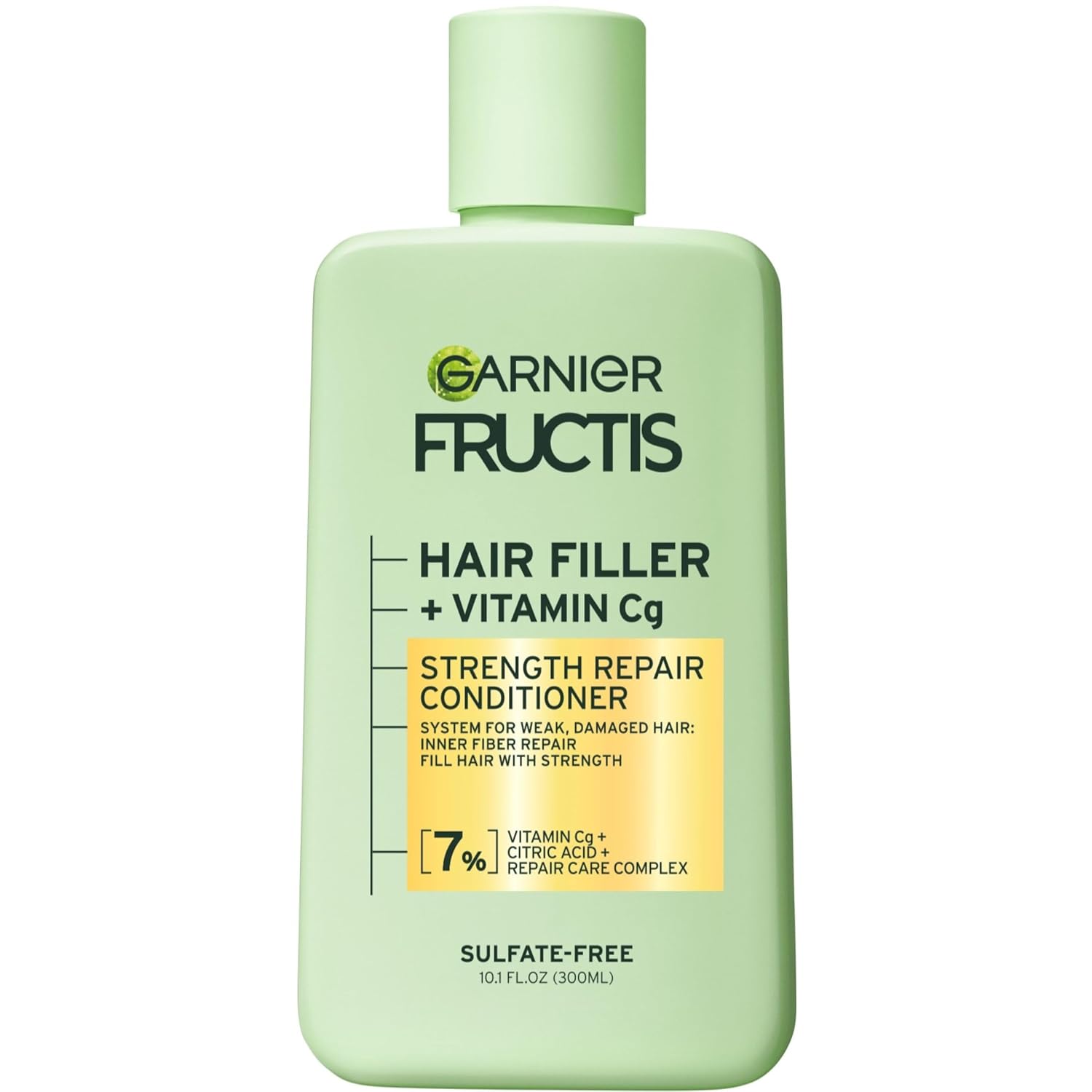 Garnier Fructis Hair Filler Strength Repair Conditioner with Vitamin Cg, Sulfate Free Conditioner for Weak, Damaged Hair, 10.1 Fl Oz, 1 Count-0