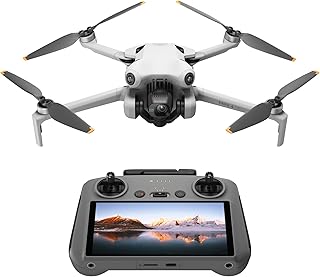 DJI Mini 4 Pro (DJI RC 2), Drones with Camera for Adults 4K, Under 0.549 lbs/249 g, 34 Mins Flight Time, 20 km Max Video Transmission Distance, Omnidirectional Vision Sensing, Mini Drone for Beginners