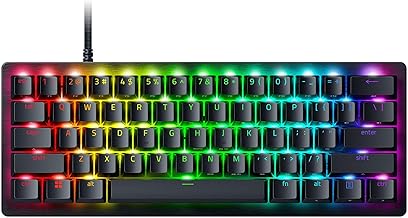 Razer Huntsman V3 Pro Mini 60% Esports Gaming Keyboard: Analog Optical Switches - Razer Snap Tap - Rapid Trigger - Adjustable Actuation - Dual-Purpose Mod Keys - Doubleshot PBT Keycaps - Black