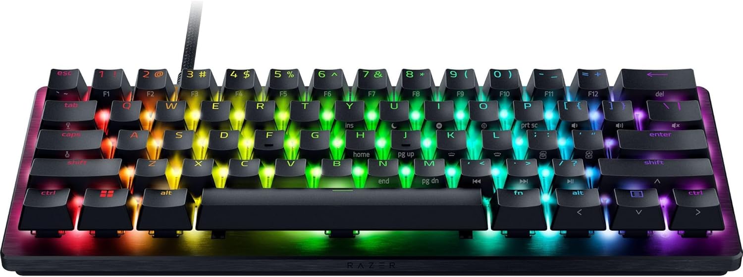 Razer Huntsman V3 Pro Mini 60% Esports Gaming Keyboard: Analog Optical Switches - Razer Snap Tap - Rapid Trigger - Adjustable Actuation - Dual-Purpose Mod Keys - Doubleshot PBT Keycaps - Black-12