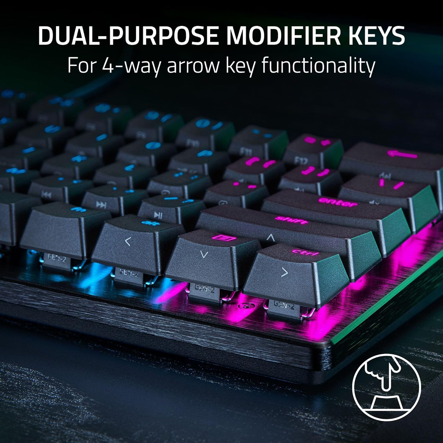 Razer Huntsman V3 Pro Mini 60% Esports Gaming Keyboard: Analog Optical Switches - Razer Snap Tap - Rapid Trigger - Adjustable Actuation - Dual-Purpose Mod Keys - Doubleshot PBT Keycaps - Black-7