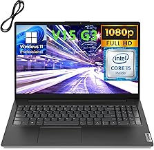 Lenovo 2023 V15 G3 15.6" FHD Business Laptop Computer, 12th Gen Intel 10 Cores i5-1235U (Beat i7-1195G7), 24GB DDR4 RAM, 1TB PCIe SSD, 802.11AC WiFi, Bluetooth 5.1, Windows 11 Pro, AZ-XUT Cable