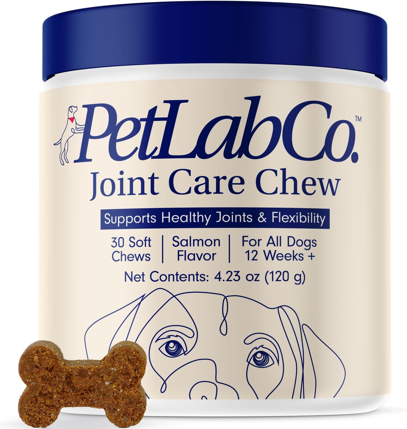 PetLab Co. Joint Care Chews - High Levels of Glucosamine for Dogs, Green Lipped Mussels, and Omega 3 - Dog Hip and Joint Supplement to Actively Support Mobility - Salmon-0