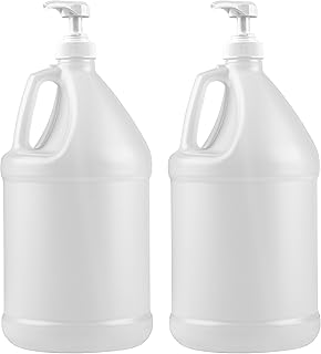 kitchentoolz 1 Gallon Jug with Pump - Plastic, Pack of 2