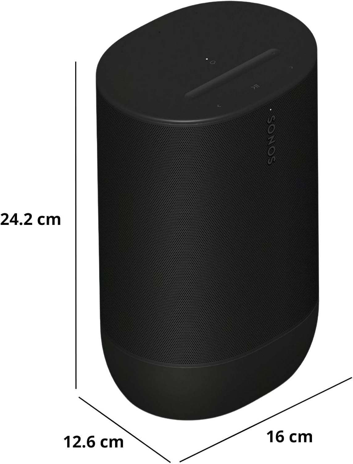 Sonos Move 2 - Black - Wireless Portable Bluetooth Speaker-2