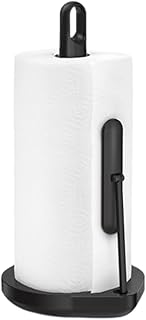 simplehuman Tension Arm Paper Towel Holder, Black Stainless Steel