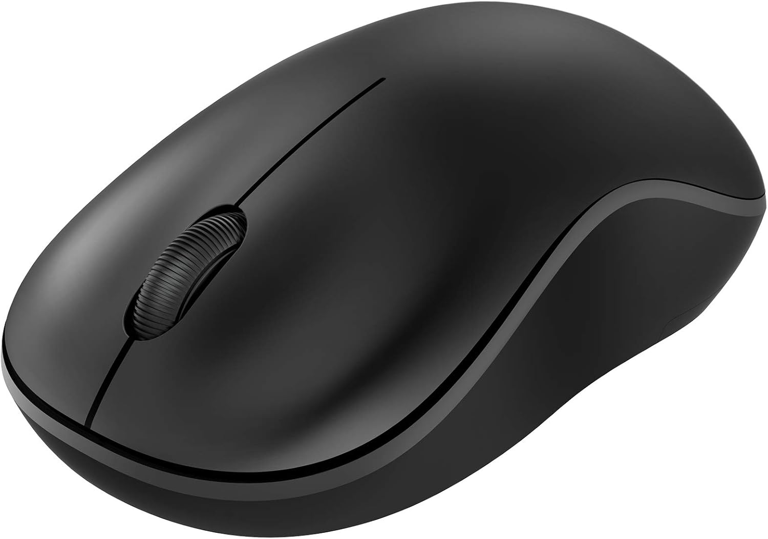 Nulea Wireless Bluetooth Mouse, Dual Mode Connectivity (Bluetooth 5.0 & 2.4G USB) Computer Mouse, Sleek, Portable, Compact Design in 10 Colors for iPad, Laptop & PC Use (Black)-0