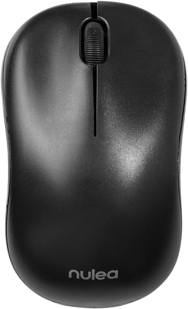 Nulea Wireless Bluetooth Mouse, Dual Mode Connectivity (Bluetooth 5.0 & 2.4G USB) Computer Mouse, Sleek, Portable, Compact Design in 10 Colors for iPad, Laptop & PC Use (Black)-6