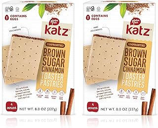 Katz Gluten Free Toaster Pastries. Unfrosted Cinnamon Flavor. Easy Breakfast Snacks. Healthy Snacks For Adults & Kids. Gluten Free. Dairy Free, Nut Free, Peanut Free, Soy Free. Kosher Snacks. 8 OZ (Pack Of 2)