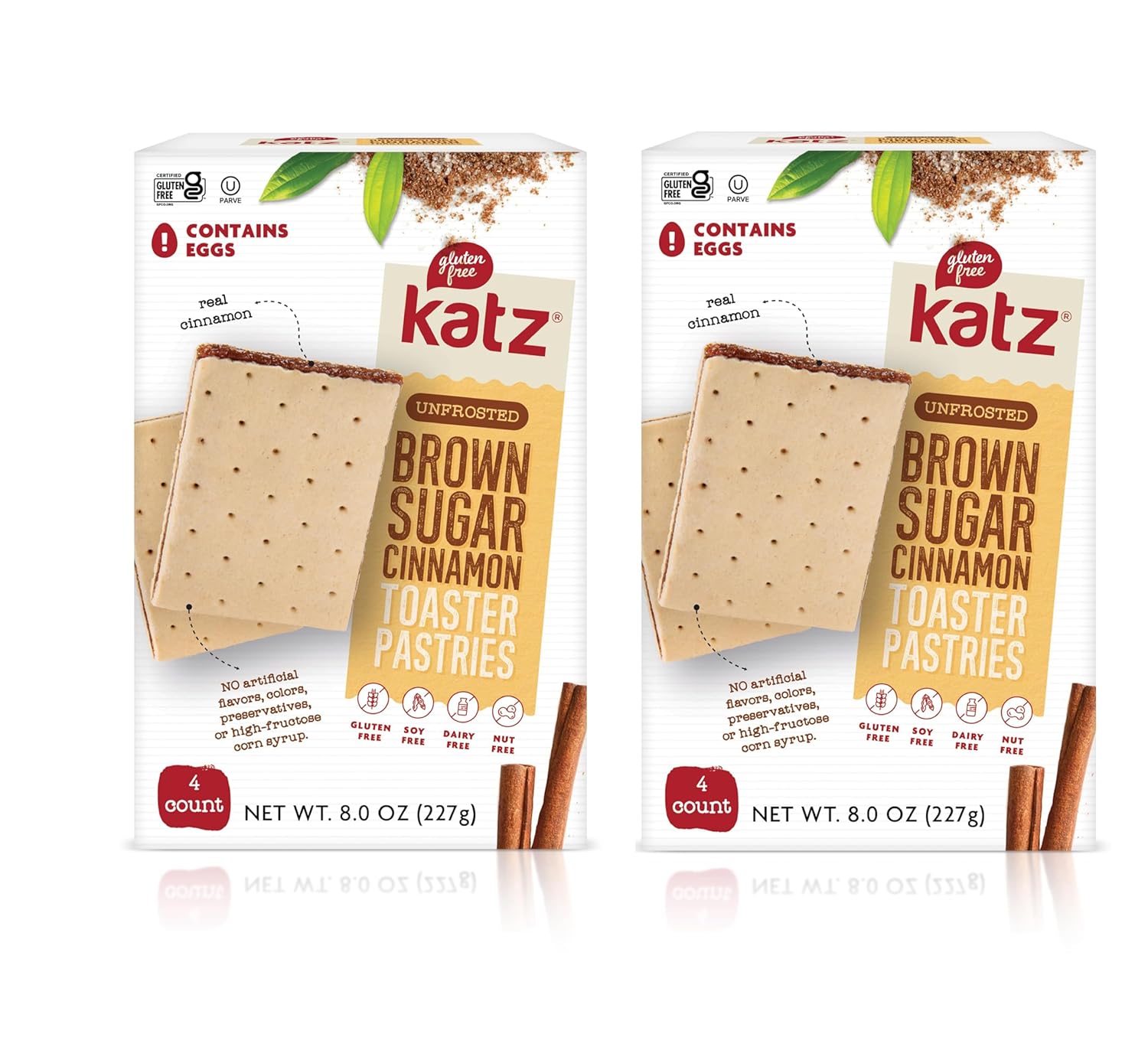 Katz Gluten Free Toaster Pastries. Unfrosted Cinnamon Flavor. Easy Breakfast Snacks. Healthy Snacks For Adults & Kids. Gluten Free. Dairy Free, Nut Free, Peanut Free, Soy Free. Kosher Snacks. 8 OZ (Pack Of 2)-0