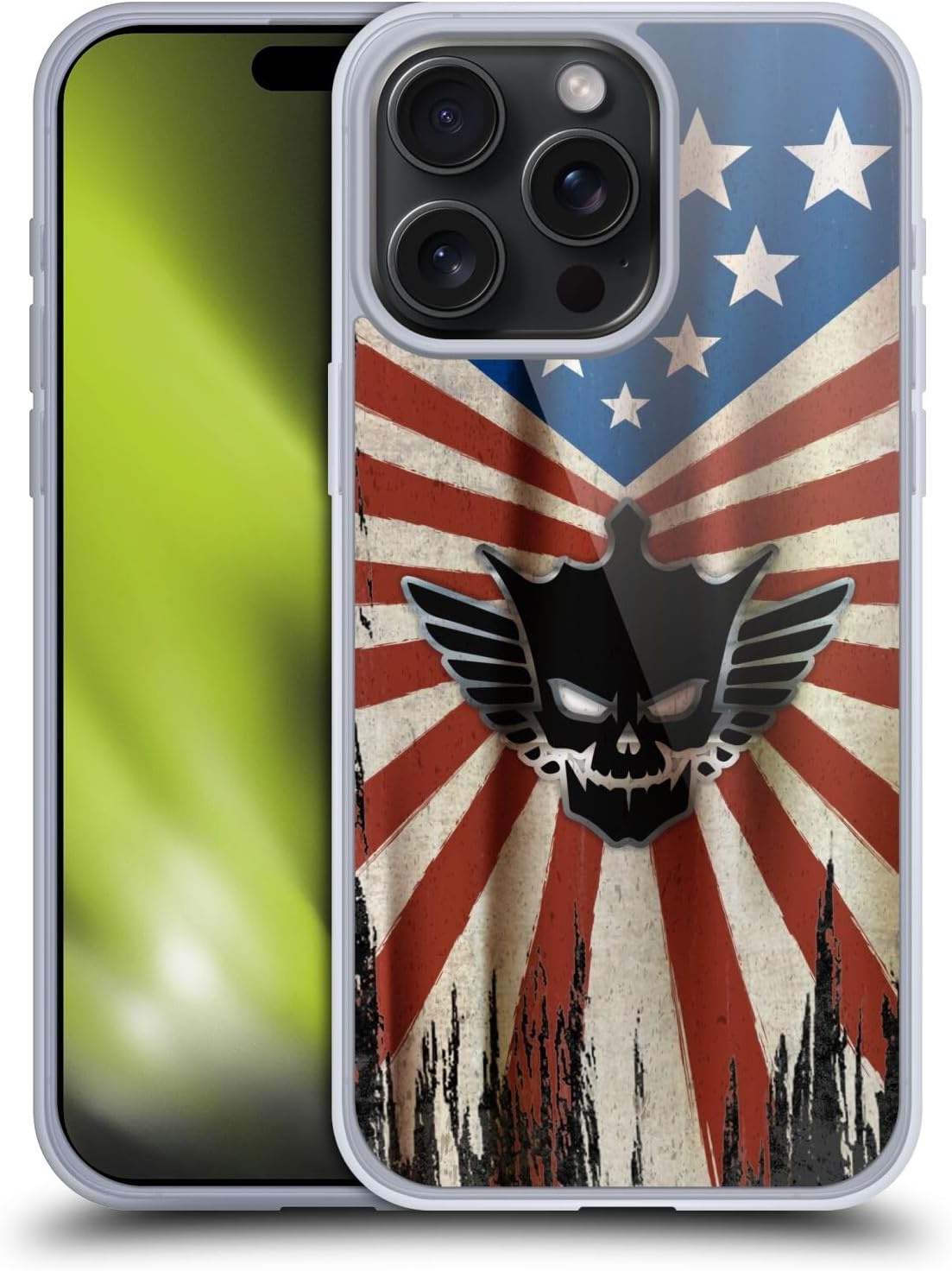 Head Case Designs Officially Licensed WWE Distressed Flag Cody Rhodes Soft Gel Case Compatible with Apple iPhone 15 Pro Max-0