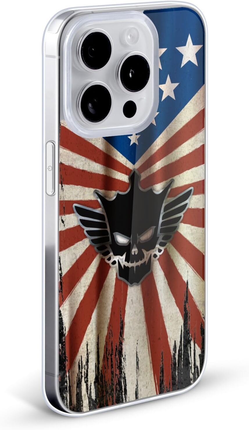 Head Case Designs Officially Licensed WWE Distressed Flag Cody Rhodes Soft Gel Case Compatible with Apple iPhone 15 Pro Max-1