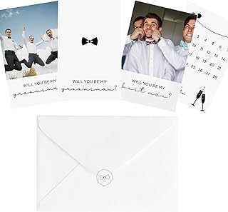 Joyfulmap 10 Unique Groomsman Proposal Kit 8 Will You Be My Groomsman Proposal Gifts+2 Best Man Proposal Cards for Wedding - Funny Groomsmen Proposal Cards - Groomsmen invitation set