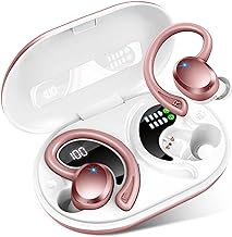 Wireless Earbuds Bluetooth Headphones Sport, 2024 Bluetooth 5.3 Earbud 3D HiFi Stereo Over Ear Buds, 48Hrs Earhooks Earphone with Noise Cancelling Mic, IP7 Waterproof Headset for Workout/Running/Gym