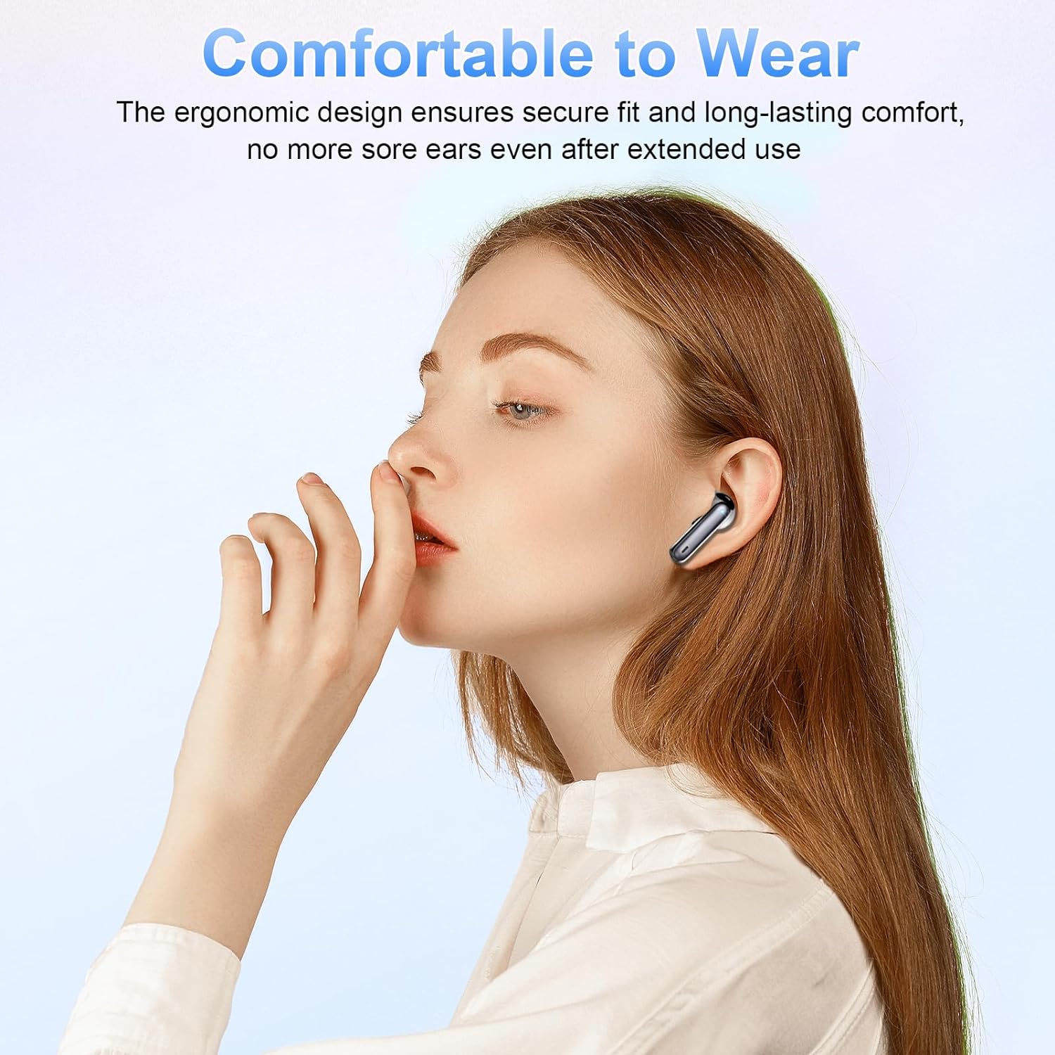 Wireless Earbud, Bluetooth 5.3 Headphones HIFI Immersive Sound with 4 HD Microphone, 40H Playtime, IP7 Waterproof, Easy Control Earphones with Light Weight USB-C Charging Case for Android IOS Workout-3