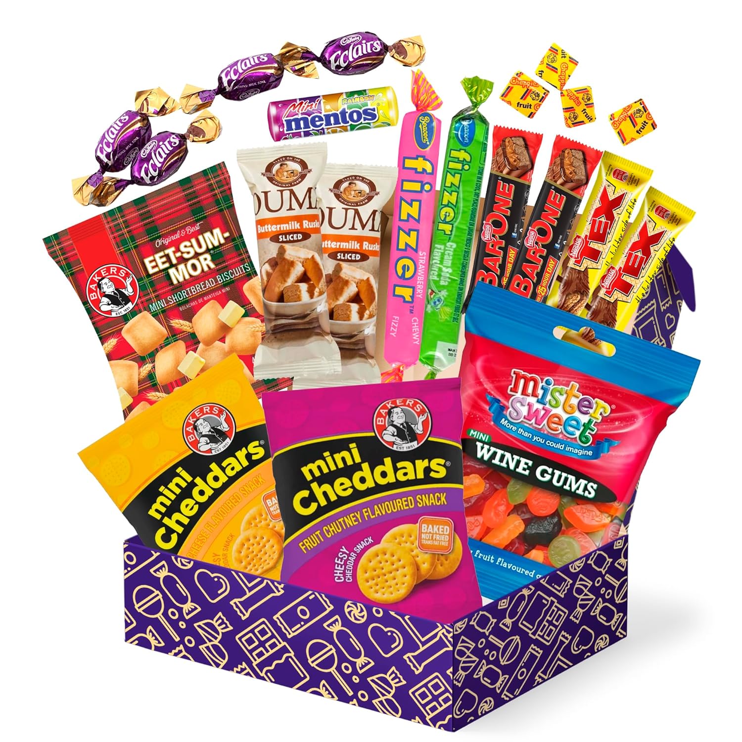 Treats from Home Mini International Exotic Snack Box Variety Pack, 21 Pieces of Premium Foreign Rare Snack Food Gifts, Mystery Box of Snacks, African Snacks for Adults and Kids-0