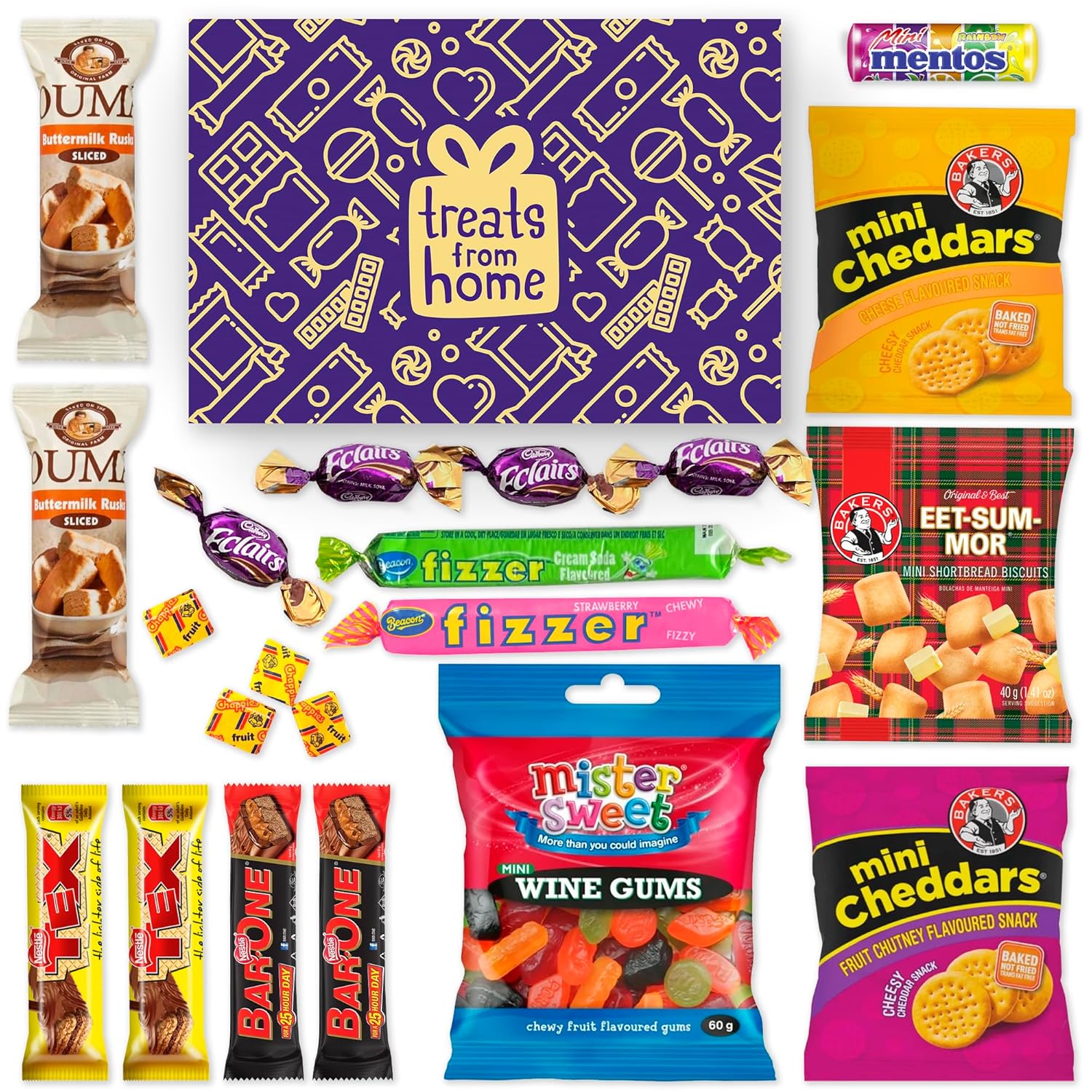 Treats from Home Mini International Exotic Snack Box Variety Pack, 21 Pieces of Premium Foreign Rare Snack Food Gifts, Mystery Box of Snacks, African Snacks for Adults and Kids-4